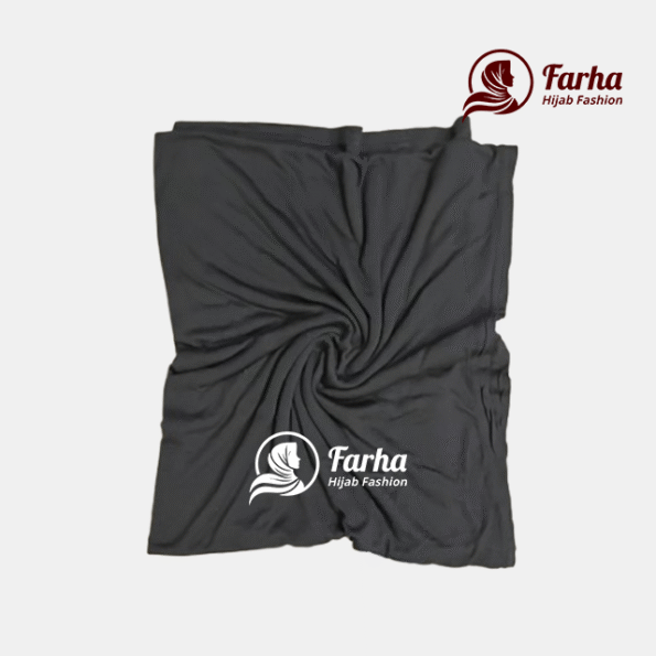 Jersey Hijabs (Black) images 1 for Farha Hijab Fashion