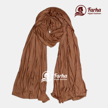 Jersey Hijabs (Caramel) images for Farha Hijab Fashion