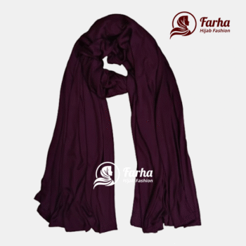 Jersey Hijabs (Dark Violel) images for Farha Hijab Fashion