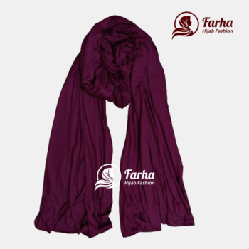 Jersey Hijabs (Plum) images for Farha Hijab Fashion