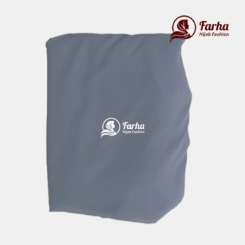 Meherin Jilbab Khimar Hijab - Ash Gray Farha Hijab Fashion