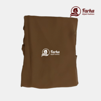 Meherin Jilbab Khimar Hijab - SaddleBrown Farha Hijab Fashion
