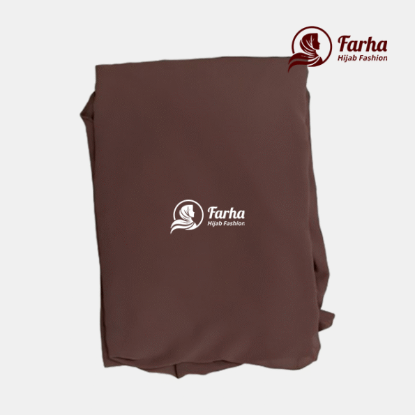 Meherin Jilbab Khimar Hijab – Coffee Brown Farha Hijab Fashion