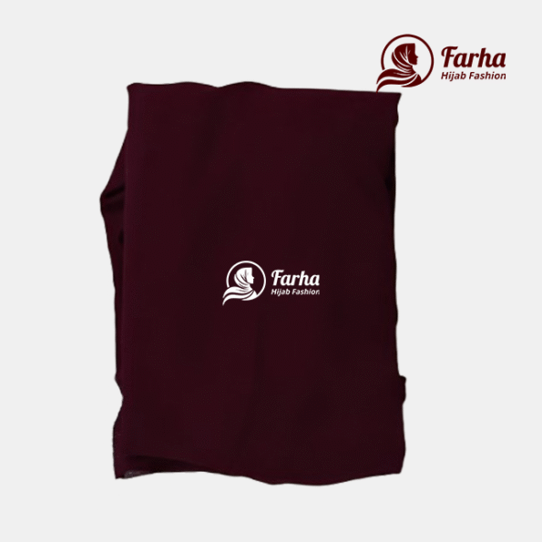 Meherin Jilbab Khimar Hijab – Dark Maroon Farha Hijab Fashion
