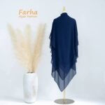 Meherin Jilbab Khimar Hijab – Navy Blue images for farha hijab fashion