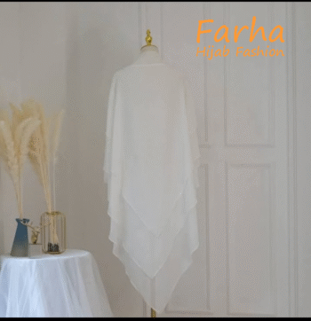 মেহেরিন জিলবাব হিজাব white color images Farha Hijab Fashion