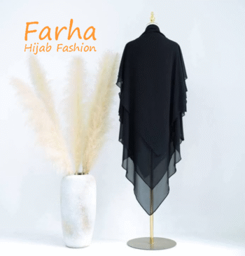 মেহেরিন জিলবাব হিজাব Black Color images Farha Hijab Fashion