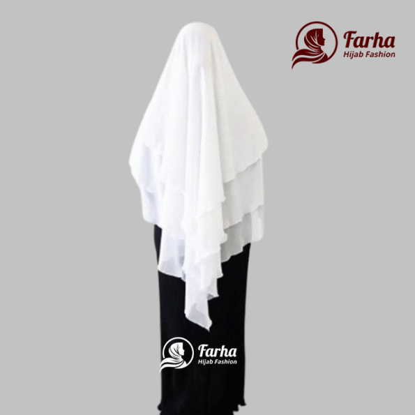 মেহেরিন জিলবাব হিজাব white color images Farha Hijab Fashion