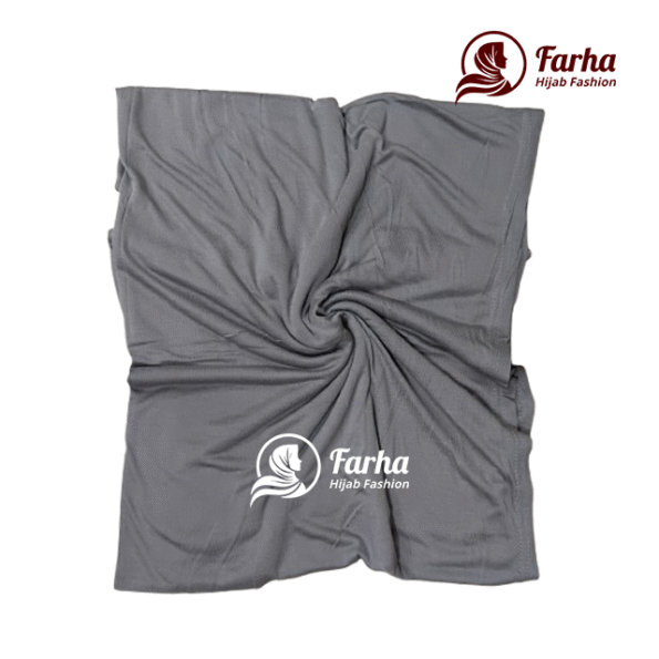 Jersey Hijabs (Dark Ash) images 1 for Farha Hijab Fashion