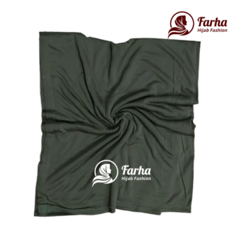 Jersey Hijabs (Dark Olive Green) images 1 for Farha Hijab Fashion