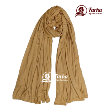 Jersey Hijabs (Gold) images for Farha Hijab Fashion