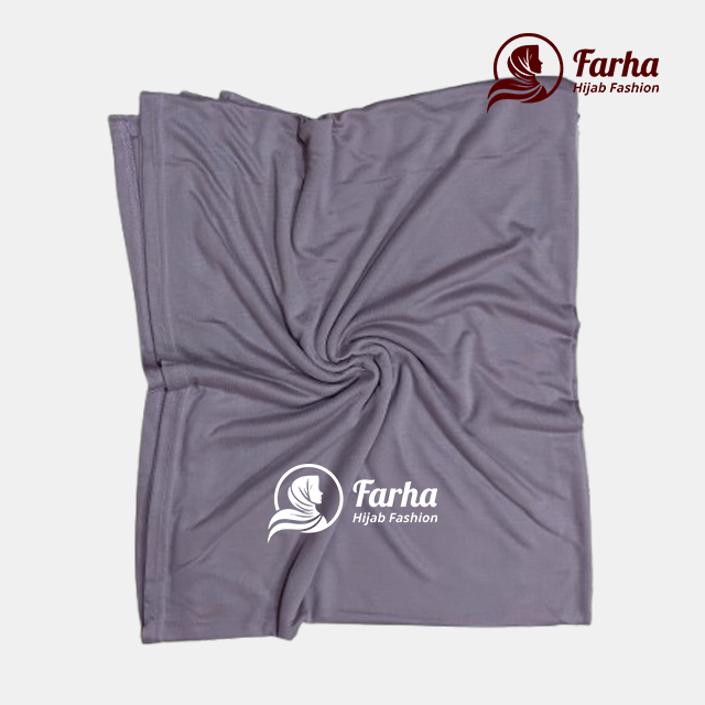 Jersey Hijabs (Lavender Gray) images 1 for Farha Hijab Fashion