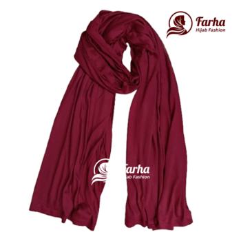 Jersey Hijabs (Maroon) images for Farha Hijab Fashion