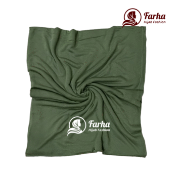 Jersey Hijabs (Olive Green) images 1 for Farha Hijab Fashion