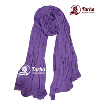 Jersey Hijabs (Purple) images for Farha Hijab Fashion