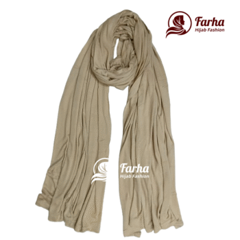 Jersey Hijabs (Stone Beige) images for Farha Hijab Fashion