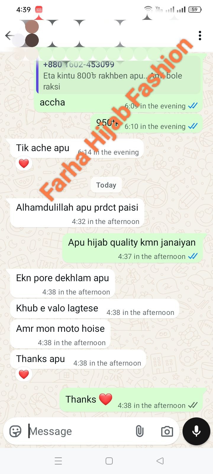 Our Happy Customer Reviews for Farha Hijab Fashion