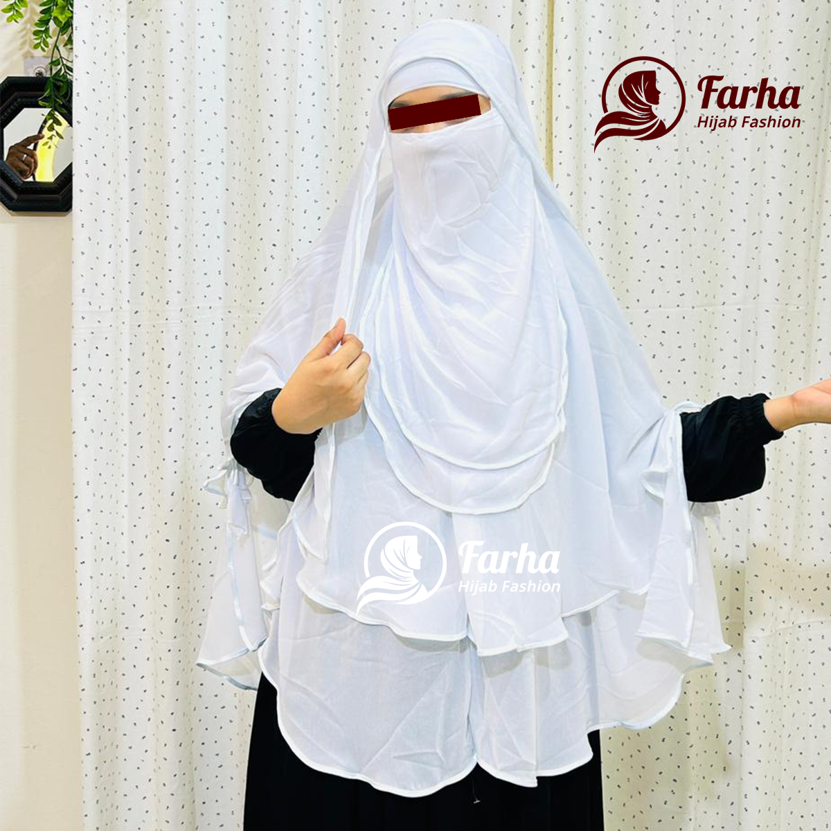 মহুয়া হুডি হিজাব ৩ পিস স্পেশাল সেট for Farha Hijab Fashion