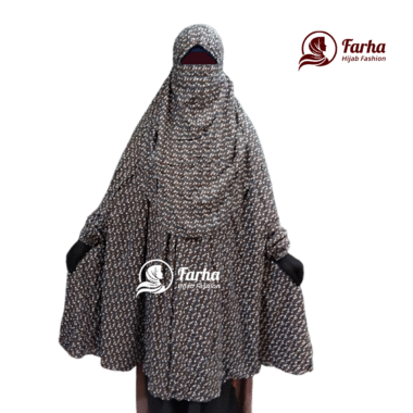 China Linen Print Khimar