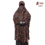 China Linen Print Khimar with Niqab – CLPK01 Images For Farha Hijab Fashion