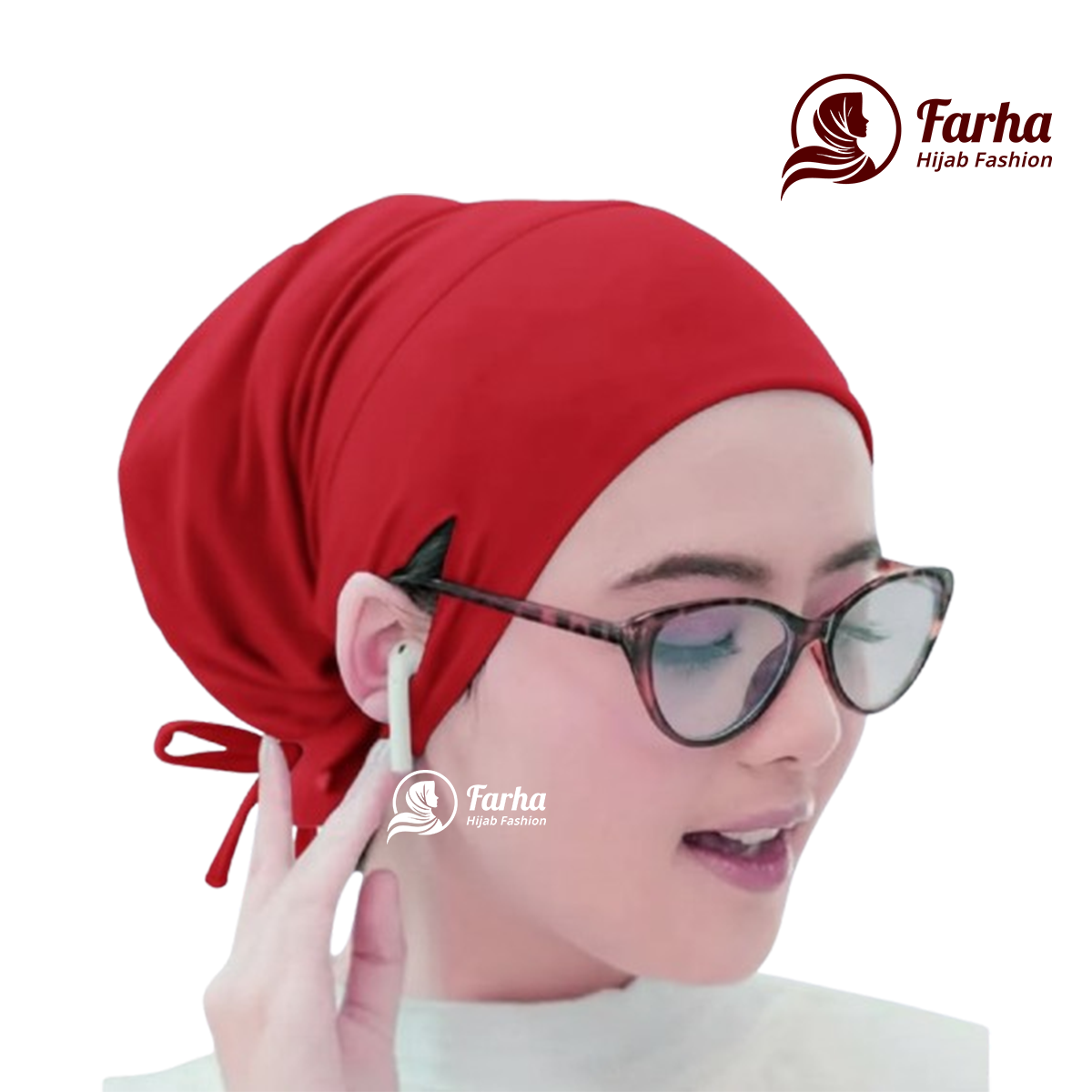 Ear Open Inner Cap Images for Farha Hijab Fashion (2) Ear Open Inner Cap Images for Farha Hijab Fashion