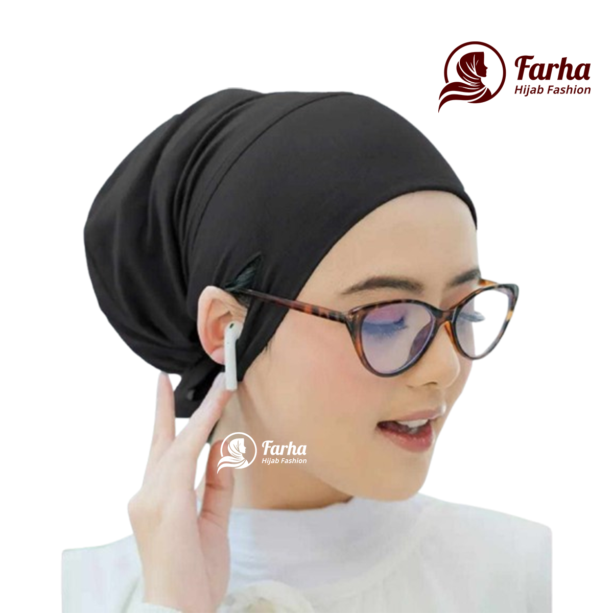 Ear Open Inner Cap Images for Farha Hijab Fashion (4) Ear Open Inner Cap Images for Farha Hijab Fashion