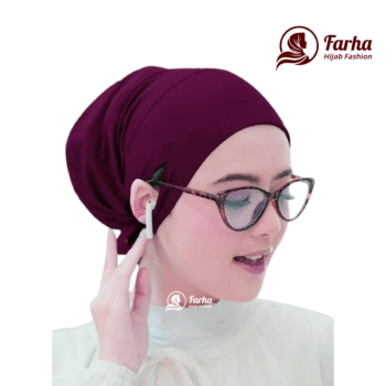 Ear Open Inner Cap Images for Farha Hijab Fashion