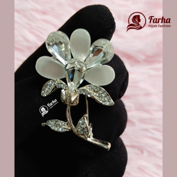 Flower Crystal Brooch images for Farha Hijab Fashion (12)