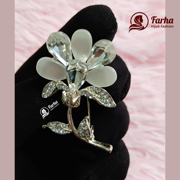 Flower Crystal Brooch images for Farha Hijab Fashion (12)