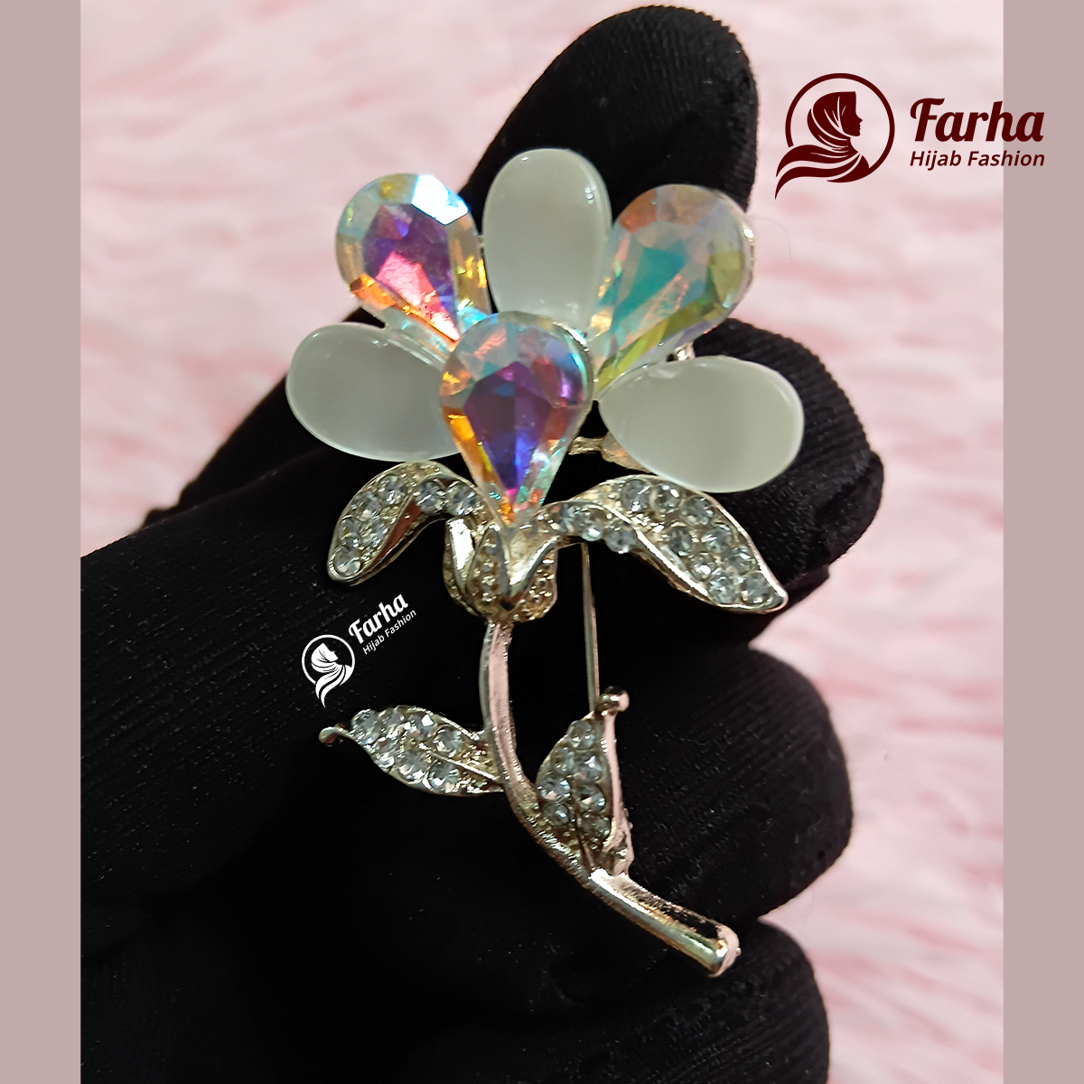 Flower Crystal Brooch images for Farha Hijab Fashion (13) Flower Crystal Brooch images for Farha Hijab Fashion (13)