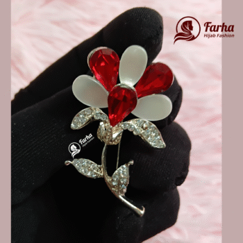 Flower Crystal Brooch images for Farha Hijab Fashion (9)