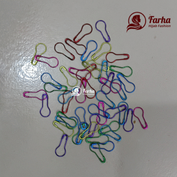 Hijab Safety Pins 50 Pieces Multi color Small Size for Farha Hijab Fashion