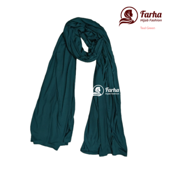 Jersey Hijabs (Teal Green) images for Farha Hijab Fashion