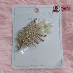 Leaf Crystal Brooch images 01 for Farha Hijab Fashion