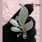 Leaf Crystal Brooch images 1 for Farha Hijab Fashion