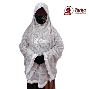 Premium Bexi Voile Cotton Salat Hijab images 2 for Farha Hijab Fashion