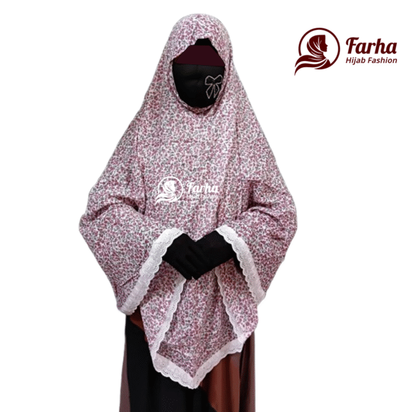 Premium Bexi Voile Cotton Salat Hijab images 6 for Farha Hijab Fashion