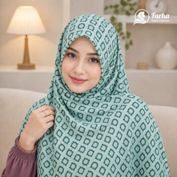 Soft China Cotton Print Hijab – P15 images 03 for farha hijab fashion