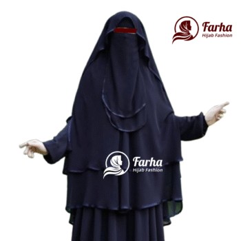 মহুয়া হুডি হিজাব ৩ পিস স্পেশাল সেট black images for Farha Hijab Fashion