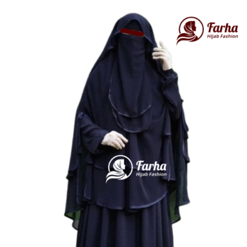 মহুয়া হুডি হিজাব ৩ পিস স্পেশাল সেট black images for Farha Hijab Fashion