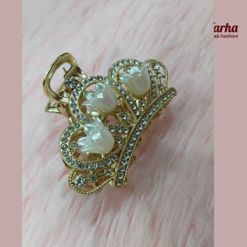 China Hair Clip Premium Floral Design for Farha Hijab Fashion