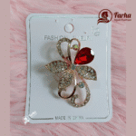 Leaf Crystal Brooch 04 for Farha Hijab Fashion