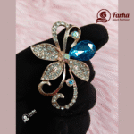 Leaf Crystal Brooch 05 for Farha Hijab Fashion