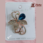 Leaf Crystal Brooch 05 for Farha Hijab Fashion