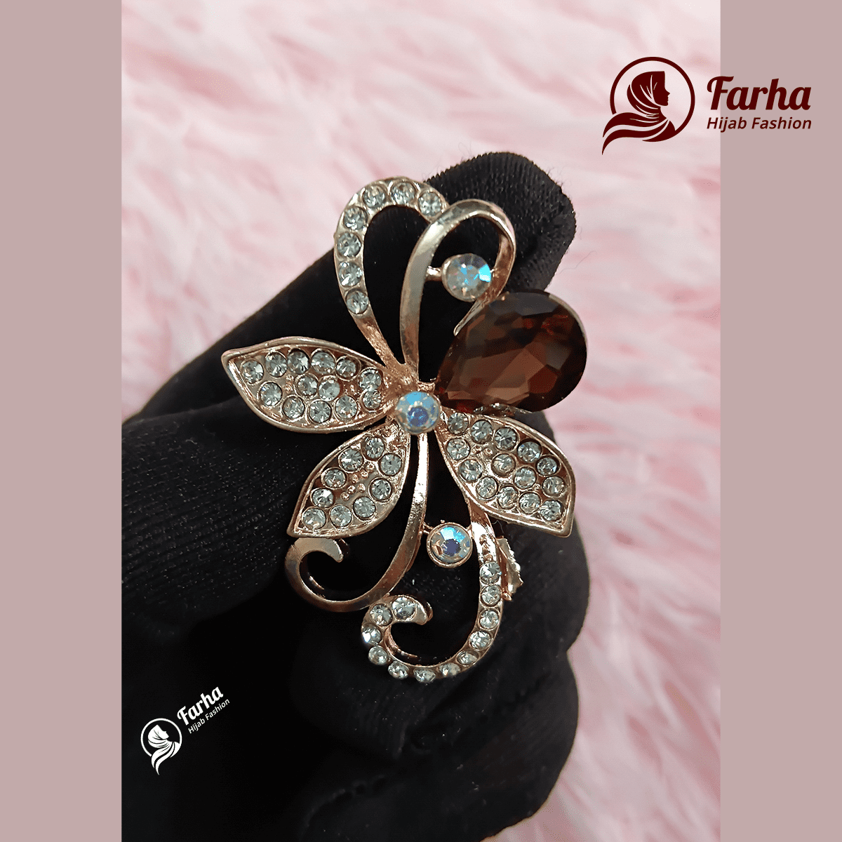 Leaf Crystal Brooch 07 Images for Farha Hijab Fashion Leaf Crystal Brooch 07 Images for Farha Hijab Fashion