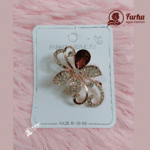 Leaf Crystal Brooch 07 for Farha Hijab Fashion