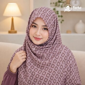 Soft China Cotton Print Hijab P03 images 3 for farha hijab fashion