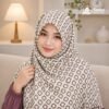 Soft China Cotton Print Hijab - P01