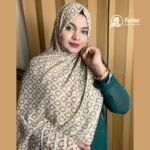 Soft China Cotton Print Hijab – P02 images 03 for farha hijab fashion