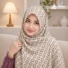 Soft China Cotton Print Hijab - P02